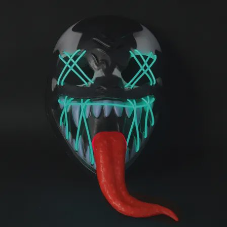 Máscara de Venom con luz