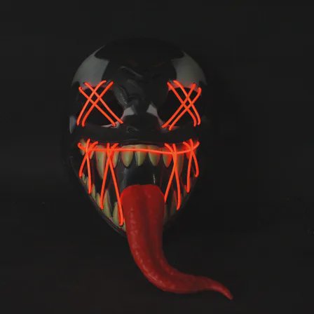 Máscara de Venom con luz