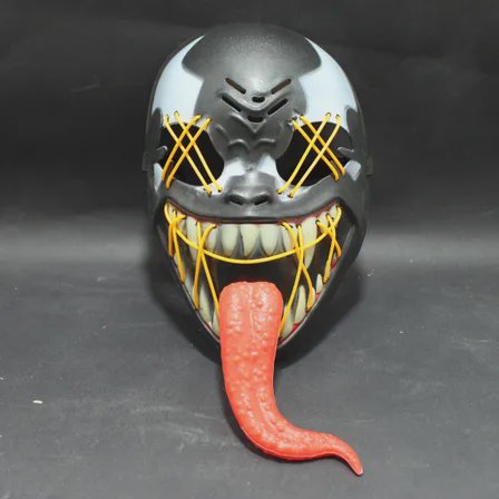 Máscara de Venom con luz