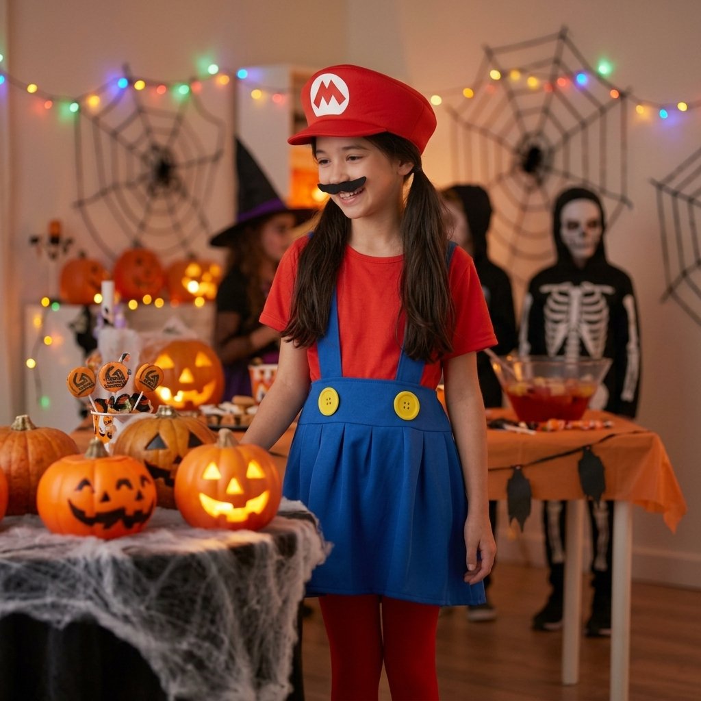 Disfraz de Mario Bros para niña