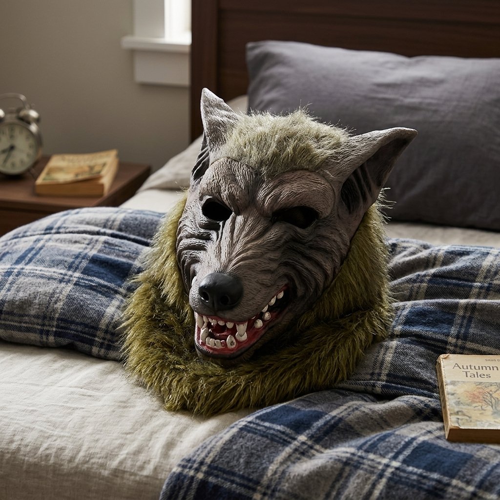 Máscara de lobo en látex para Halloween