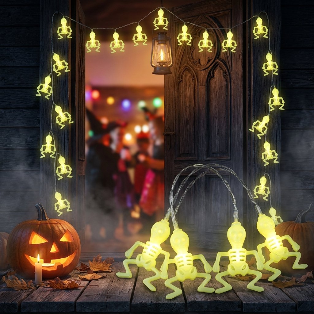Luces esqueleto Halloween