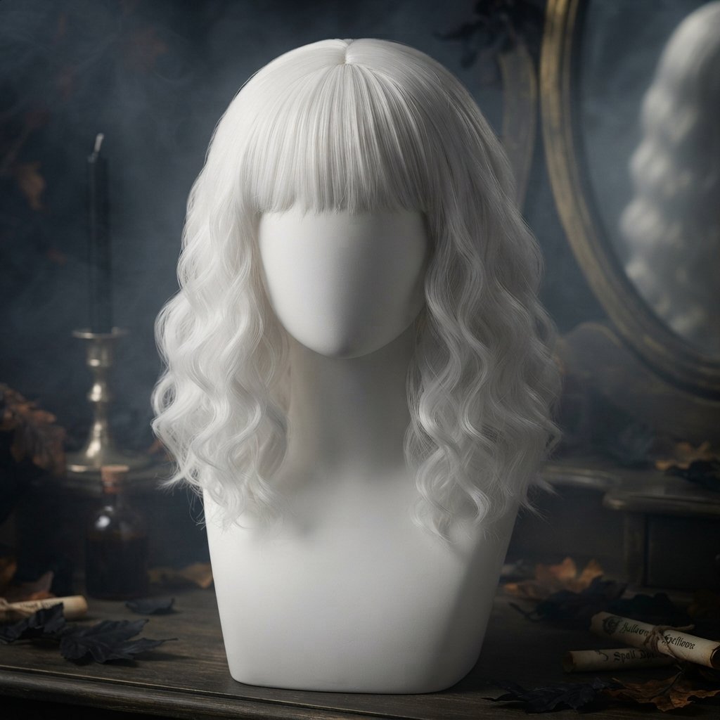 Peluca blanca fantasmal
