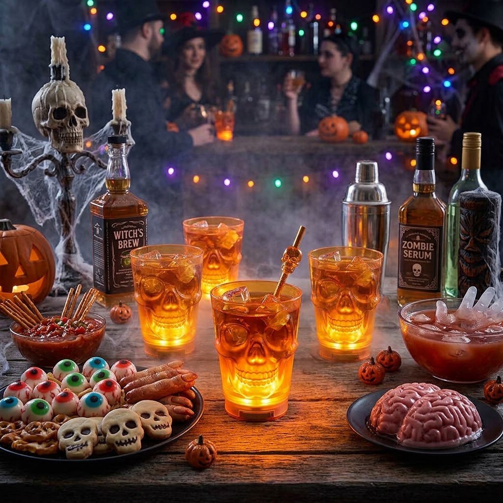 Vaso Calavera LED
