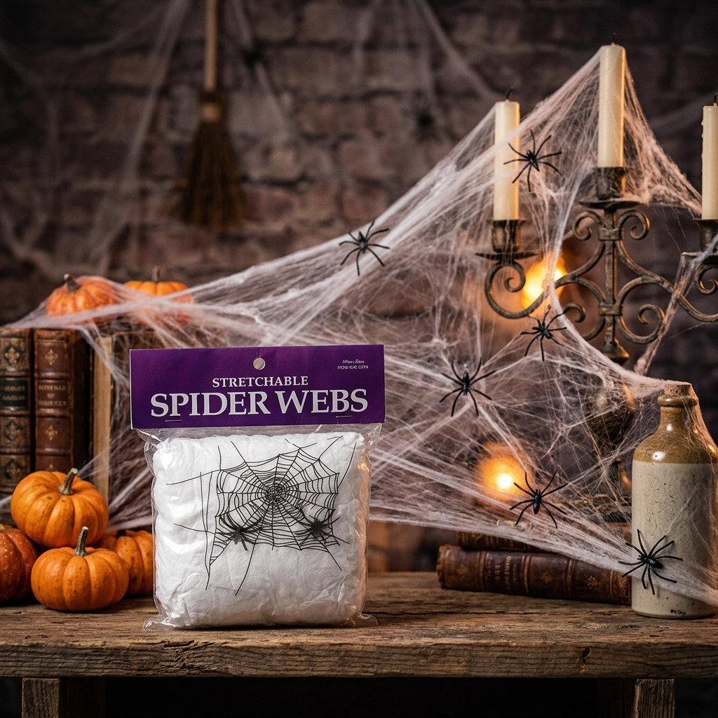 Telaraña Halloween mediana