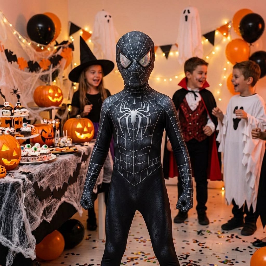 Disfraz Spiderman negro infantil