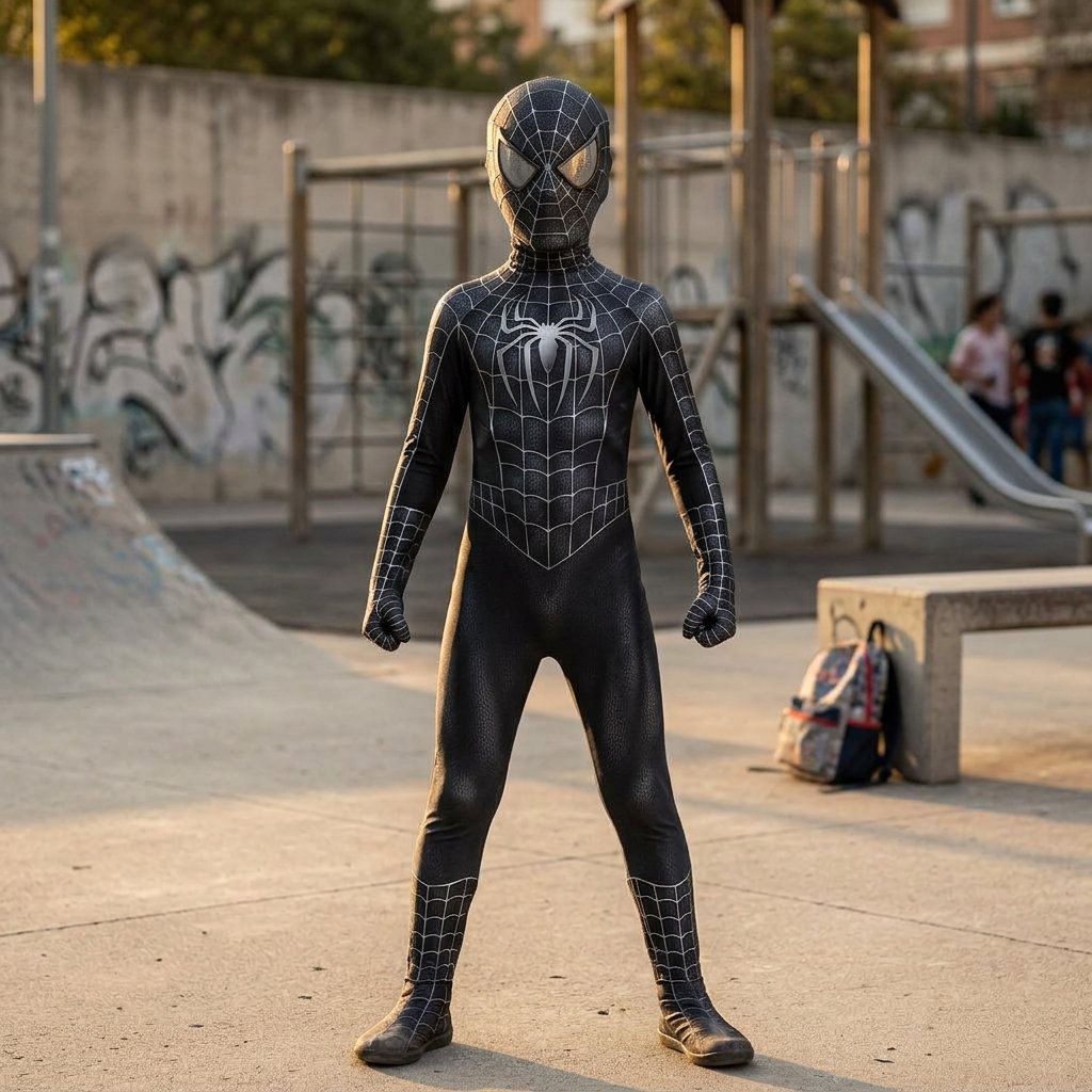 Disfraz Spiderman negro infantil