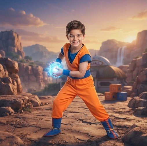 Disfraz de Gokú para niños
